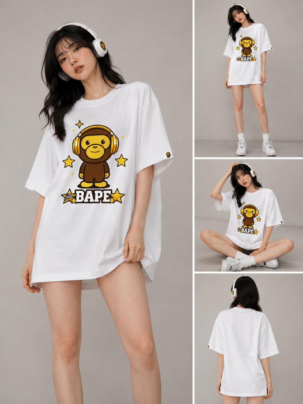 STABAPE headphone monkey TEE