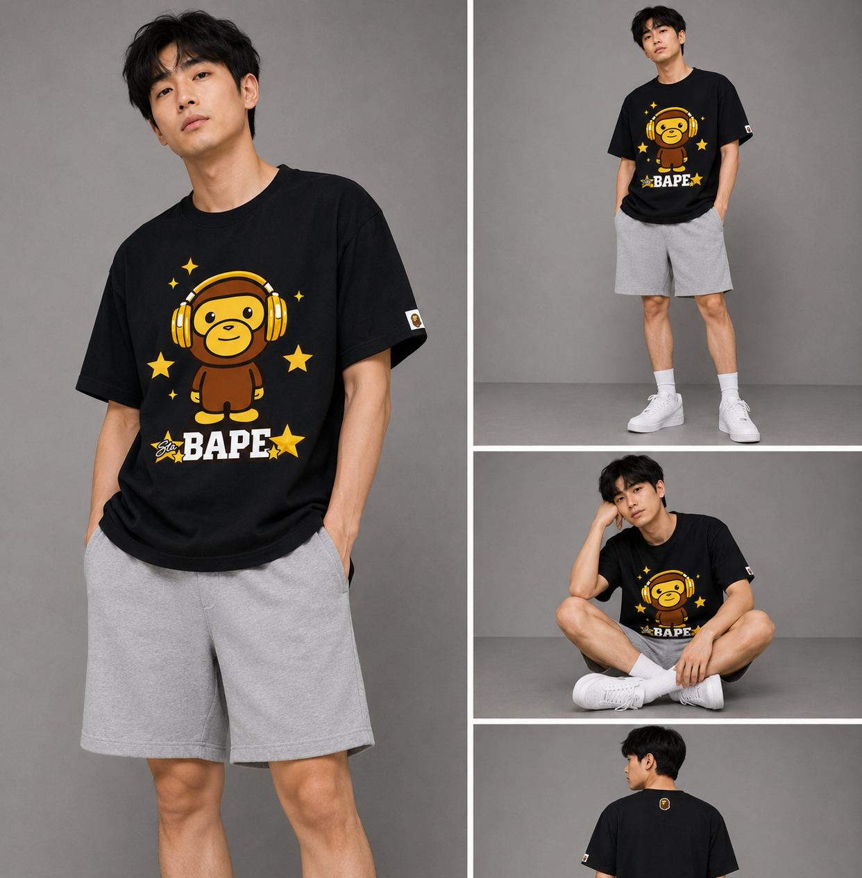 STABAPE headphone monkey TEE