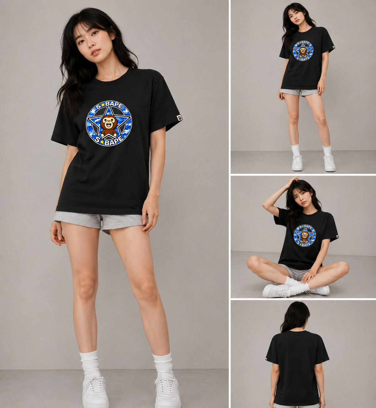 STABAPE camo blue TEE
